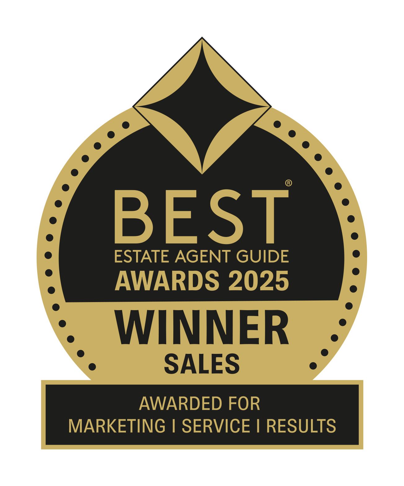 Best Estate Agent Guide Gold Winner Sales 2025