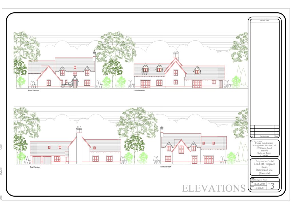 Plot 1 Land off Fair Green Road, Baldwins Gate, ST5